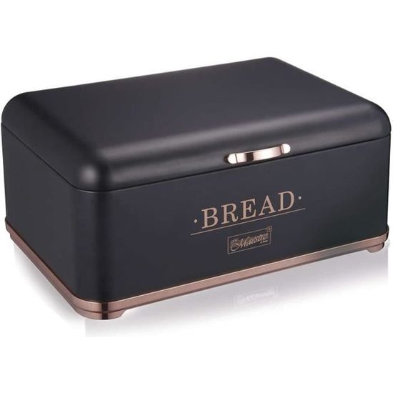 Boîte à pain en métal avec couvercle à charnière CU