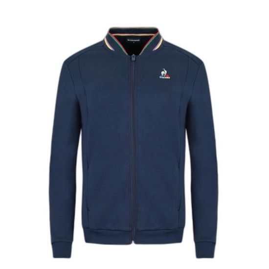 Blouson Le Coq Sportif Saison N 1 bleu nuit Femme Manches