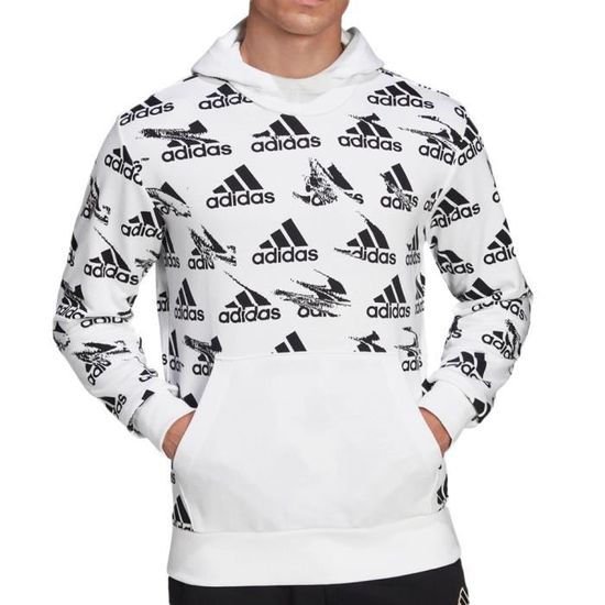Sweat Capuche Blanc Homme Adidas HE1778 Blanc Cdiscount Pr t