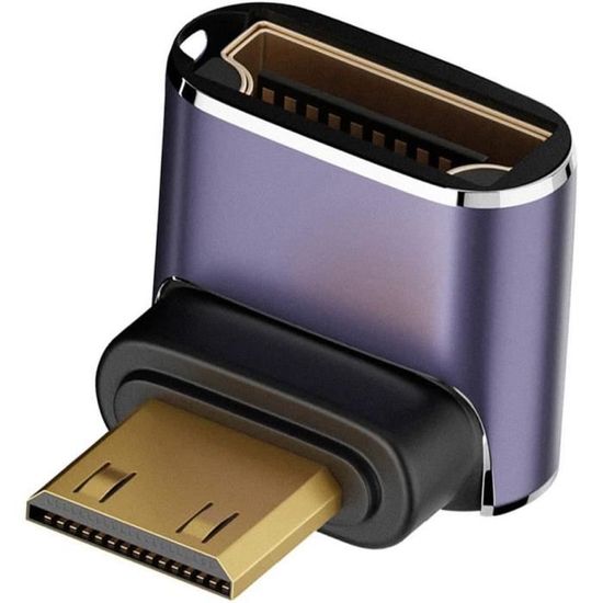 CY 8K Kabel HDMI Mannelijk naar HDMI 2.1 Vrouwelijke Verticale 90 Graden Up Hoek Laag Profiel UHD Extension Adapter Ondersteuning 8K 60hz HDTV