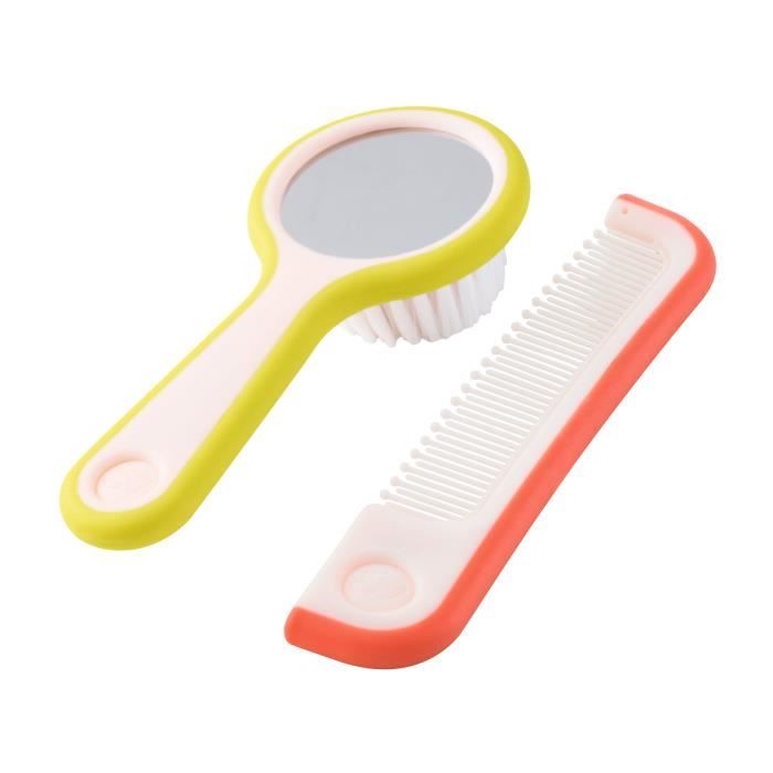 Bebe Confort Brosse Miroir Et Peigne Rose Cdiscount Puericulture Eveil Bebe