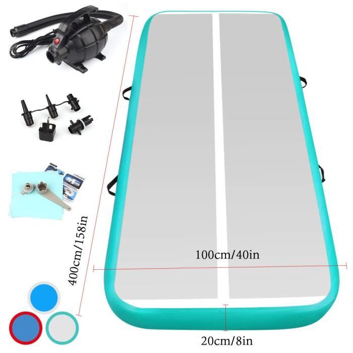 Fbsport airtrack Gymnastique 20CM Épais Air Track Tapis de Tumbling Mat 3-4-5-6M Tapis de Gym Gonflable + Pompe électrique pour M