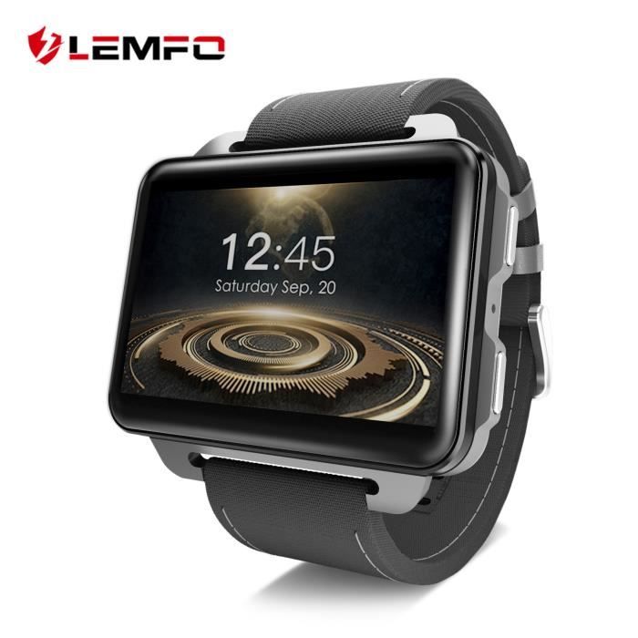 LEM4 PRO 2.2 pouces 3G GPS montre intelligente Android carte SIM 1.3MP caméra fréquence cardiaque 1200mah Smartwatch moins cher que