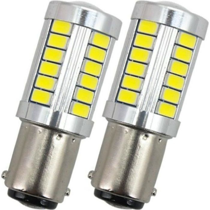 Ampoule BA15S LED P21W SMD Blanc 6000K Veilleuses Feux de jour Voiture