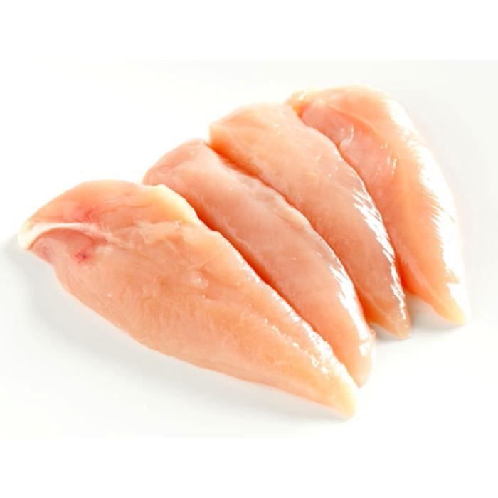 Filet de Poulet Label Rouge Origine France - 6 filets de Poulet des Landes de 200g environ