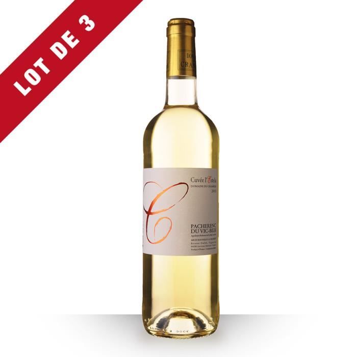 3X Domaine du Crampilh Cuvée l'Estela 2013 Blanc 75cl AOC Pacherenc du Vic-Bilh - Vin Blanc