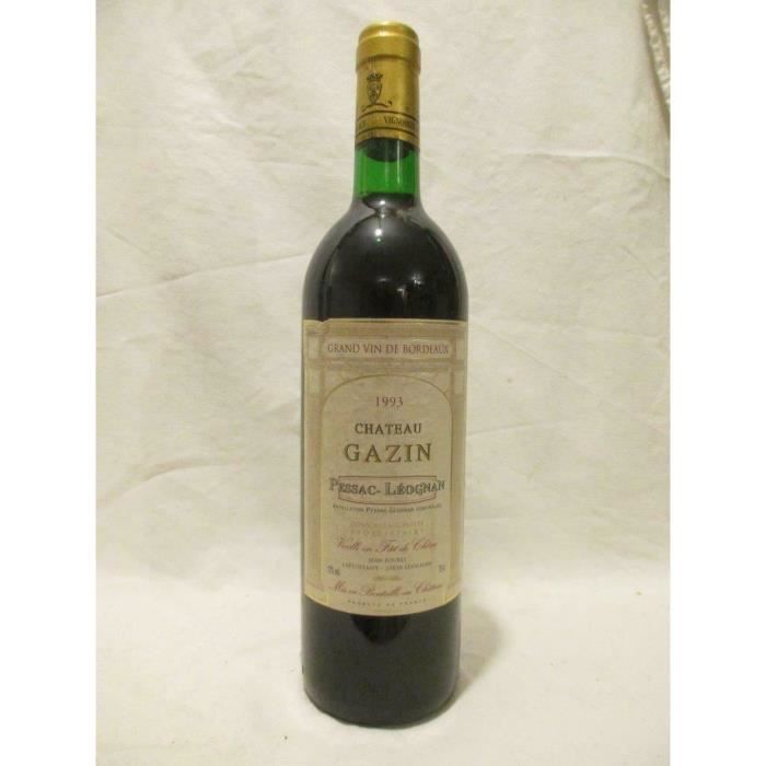 pessac-léognan château gazin rouge 1993 - bordeaux france