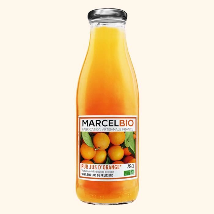 MARCEL BIO - Pur Jus d'Orange Bio 75cl