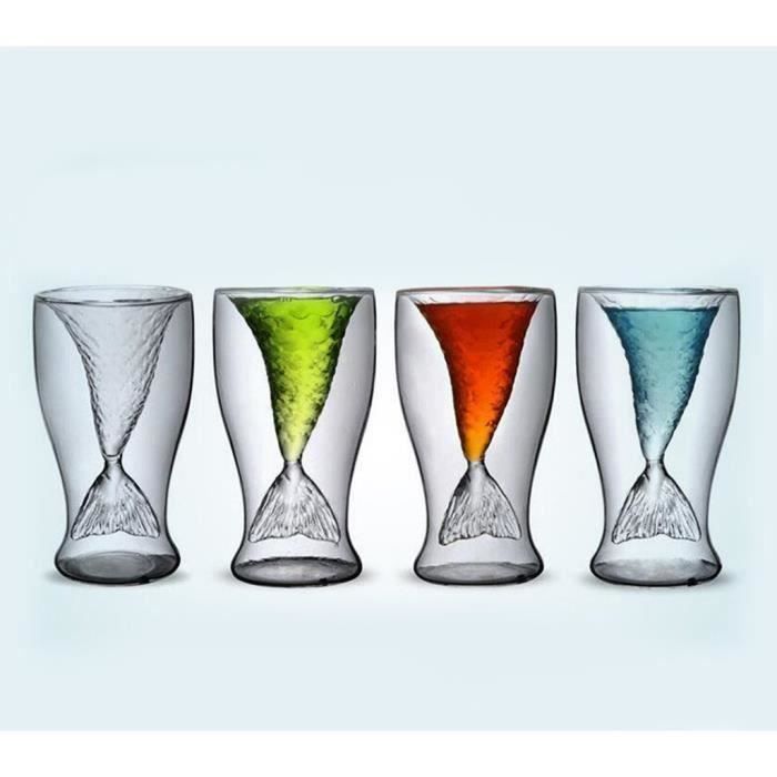 HT Sirène Thème 100mL Vodka Tir vin Whisky Beer Glass Bar Timbale Decanter - HTTNS903A9948