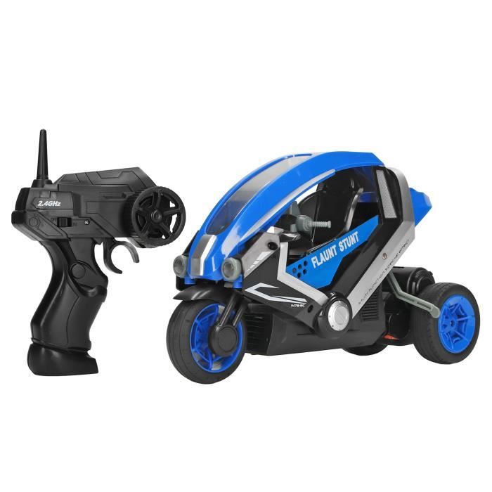 Rc Drift Autocycle Toy 1: 8 Rc Drift Moto Haute Vitesse 3 Roues Télécommande Stunt Moto Pour Enfants En Plein Air (Bleu) 111640