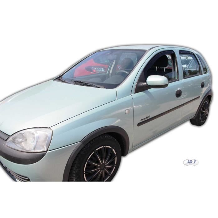 - Deflecteurs d'Air déflecteurs de vent Compatible avec Opel Corsa C 5 Portes 2000-2006 4 pièces
