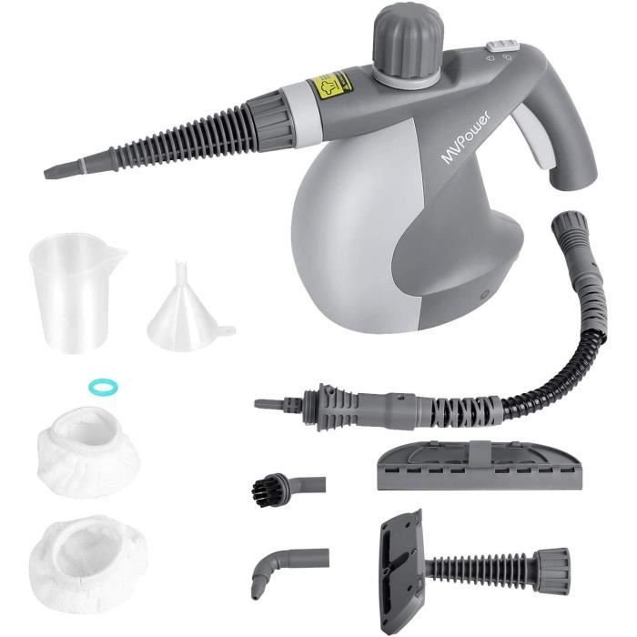 NETTOYEUR VAPEUR MVPower Nettoyeur Vapeur à Main, Nettoyeur Haute Pression à Vapeur Avec 11 Accessoires, Convient 88