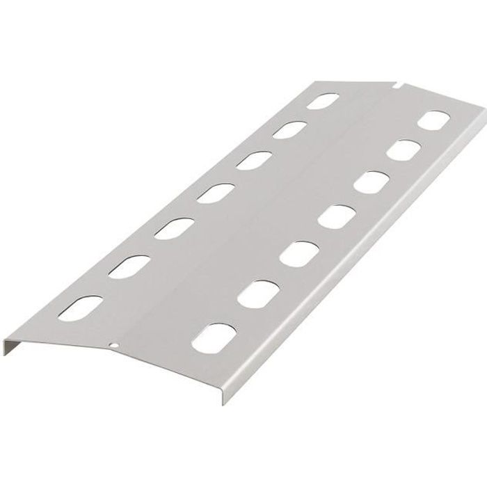 Acier inoxydable flamme Tôle, flamme Répartiteur pour barbecue à gaz, cache-brûleur, (L) 37,5 x (B) 12 cm
