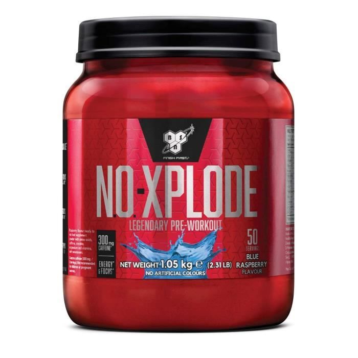 BSN No Xplode 1kg Blue Raspberry - (1050g)