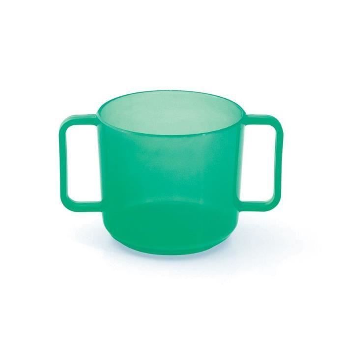 PLASTOREX Tasse anses MO vert (Lot de 3)