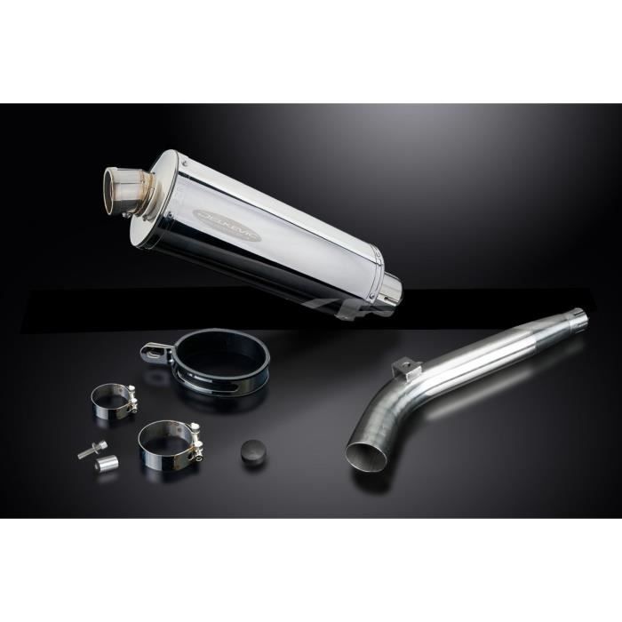 HONDA XLV 125 VARADERO-07/16- SILENCIEUX ECHAPPEMENT OVALE INOX 350 mm-DELK