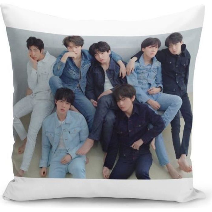 Housse de Coussin 40x40 cm BTS Jimin Kpop Stars Coree