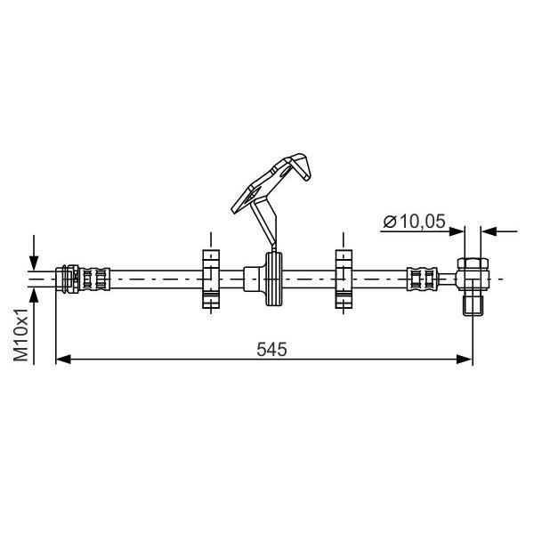 FUYAU FLEXIBLE DE FR BOSCH 1987481078