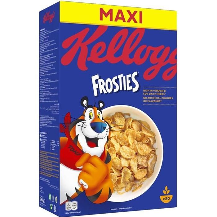 Cafe Moulu - LOT DE 3 - KELLOGG'S FROSTIES - Pétales de Maïs glacés au sucre 620 g
