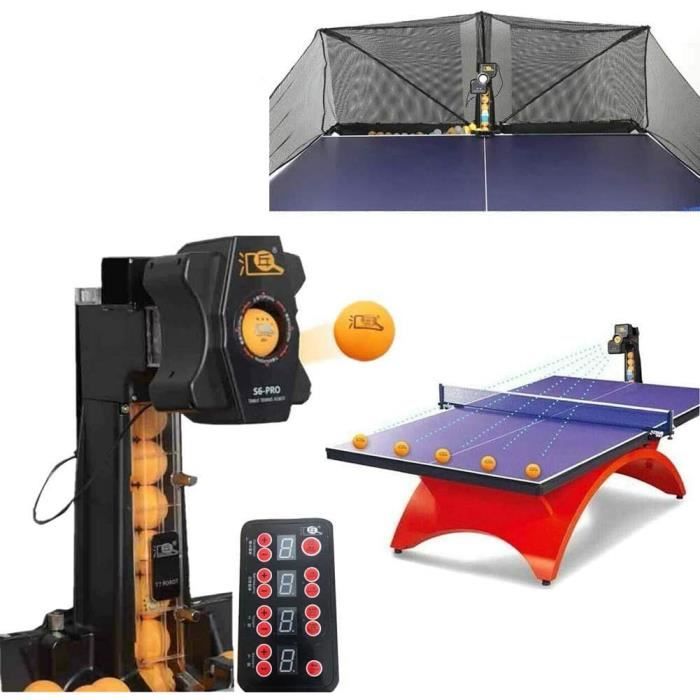 Balle De Tenni Table - Limics24 - 50W Machine Tennis Automatique S6-Pro Robot D Entraînement Ping Pong Réglages