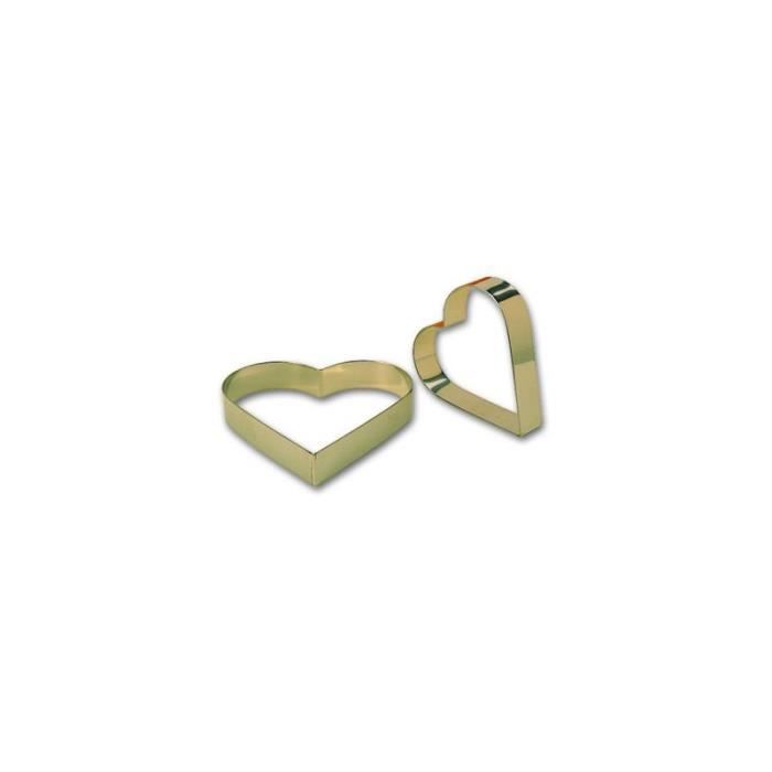 CERCLES A ENTREMETS COEURS INOX DIAMETRE 160/180/200/220MM (160mm)