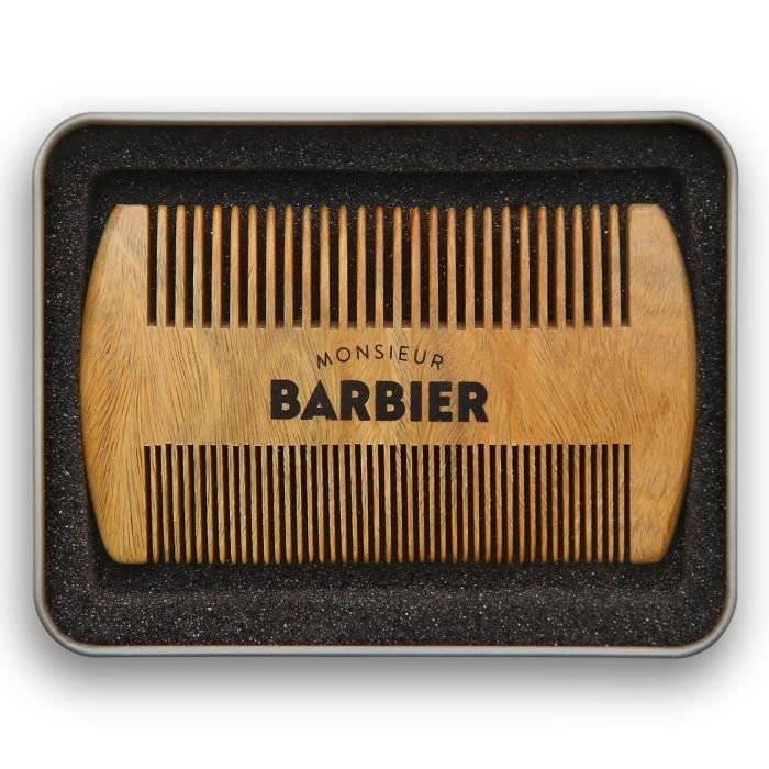 MONSIEUR BARBIER Peigne Full Care - Barbe et cheveux - 100% bois de santal