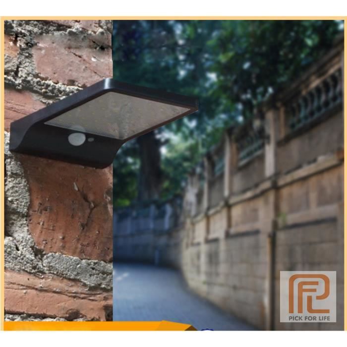 Lampe solaire 36 LED sans fil étanche avec détecteur de mouvement et lampe extérieure pour jardin,Porte,Entrée,etc
