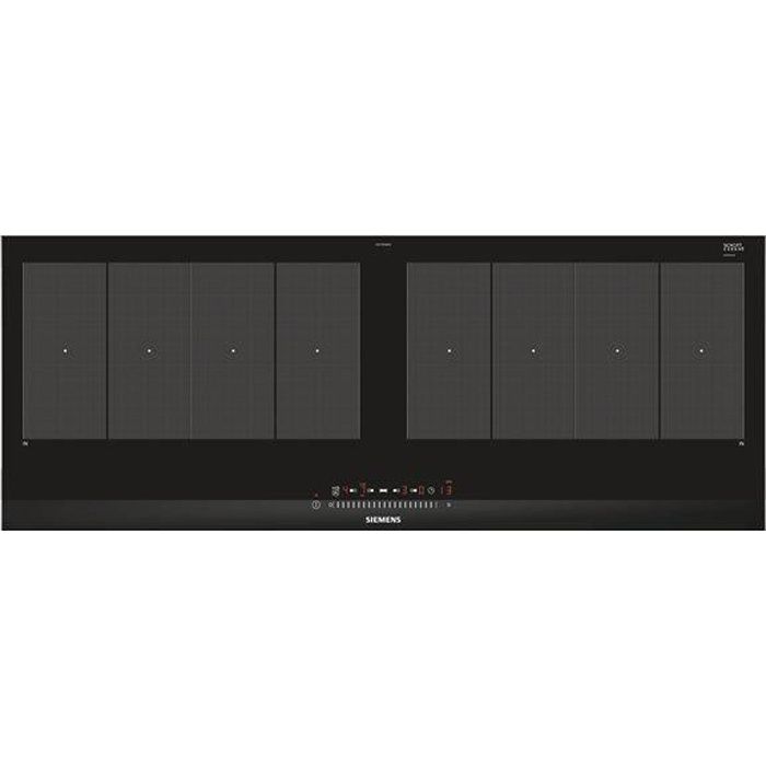 Siemens - plaque de cuisson 7400w 4foyers induction noir/inox - ex275fxb1e