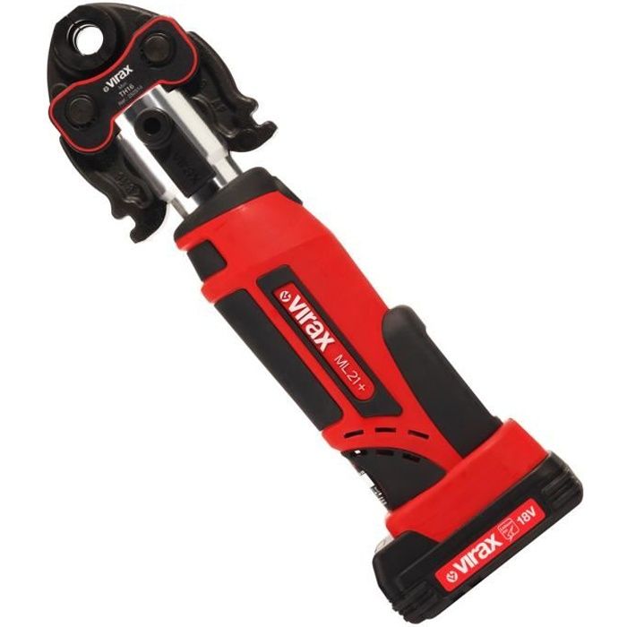 Coffret presse à sertir électro-mécanique 20kN Viper® ML21+ + Pince mère + 2 batteries 1.5Ah VIRAX 253521