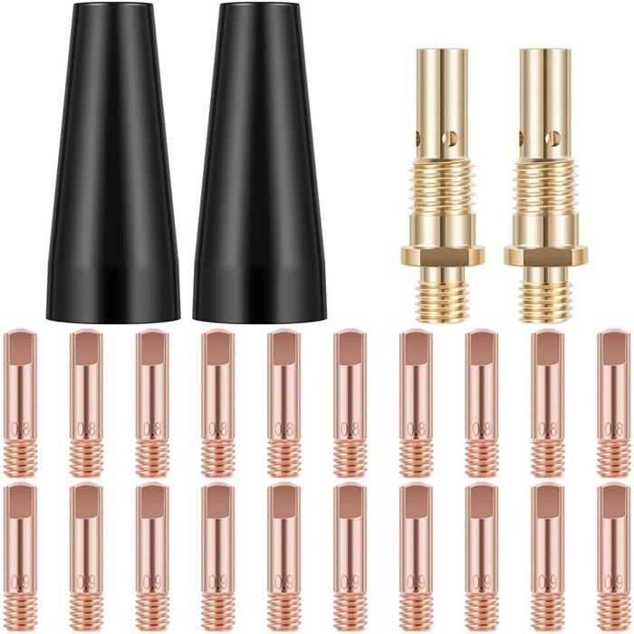 Lot De 20 Pointes De Contact 0,8mm Pour Torche De Soudure MIG MB 15AK Style Binzel/Abicor