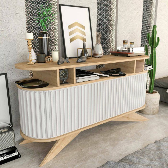 Buffet Joy 150 x 43 x h75 cm chêne blanc Buffet Joy 150 x 43 x h75 cm chêne blanc