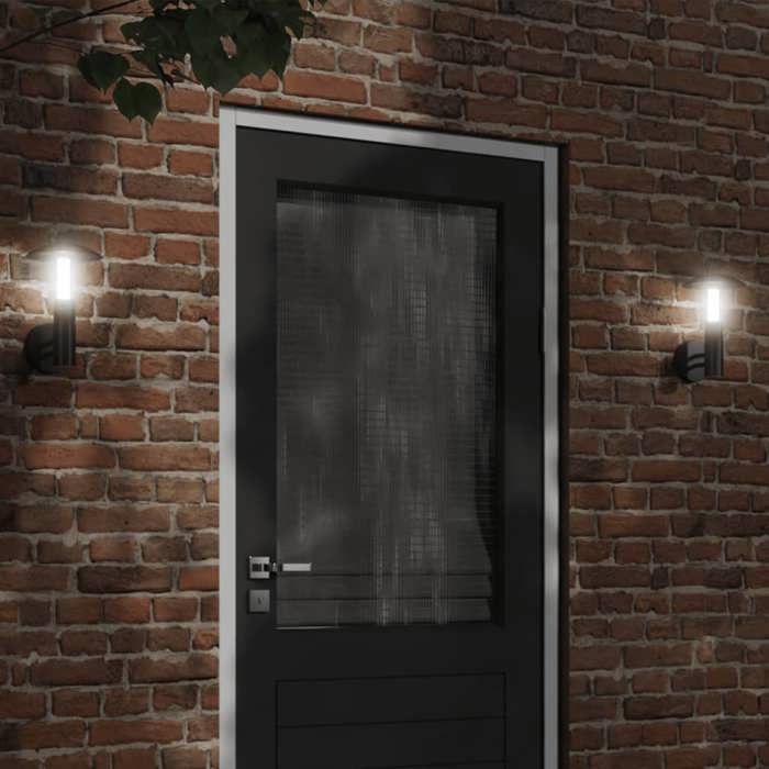 vidaXL Appliques murales d'extérieur 2 pcs acier inoxydable éclairage mural d'extérieur lampe murale de jardin 4006329 - vue 2