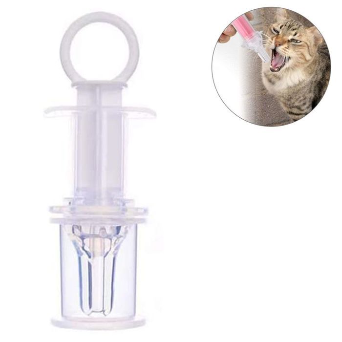 Meilleurs prix pour Seringue dalimentation en plastique avec tétine et gobelet doseur pour chiens et chats