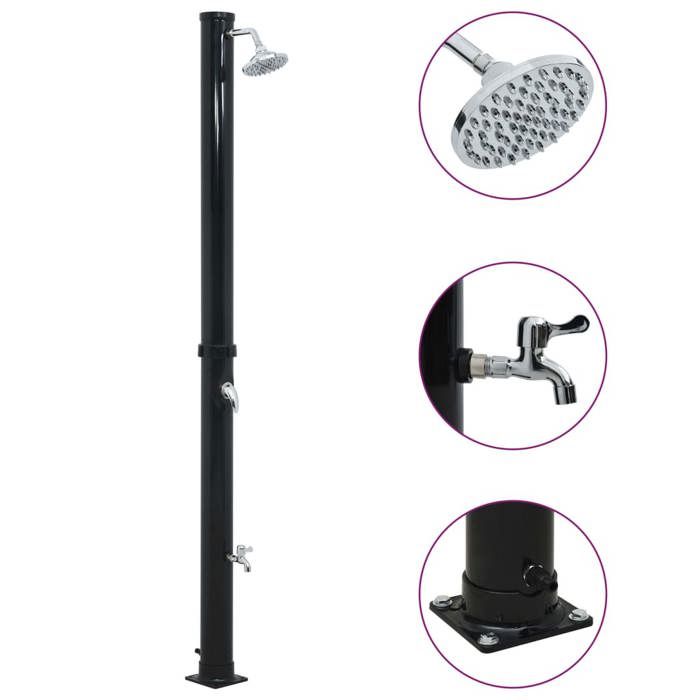 Vidaxl Douche Solaire Noir 20L - vue 2