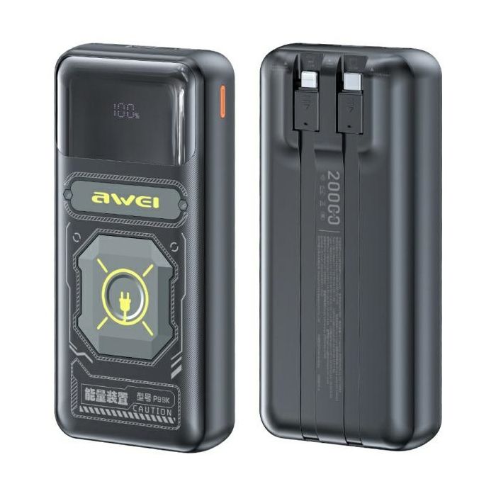 Awei Powerbank P99K 20000Mah 225W Pour Iphone Android Avec Une Capacité De 20000Mah