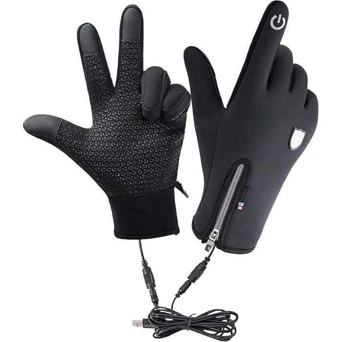 Gants D'hiver Femme Tactiles - Chauffants, Coupe-vent, Doublés, Taille M, Pour Smartphone