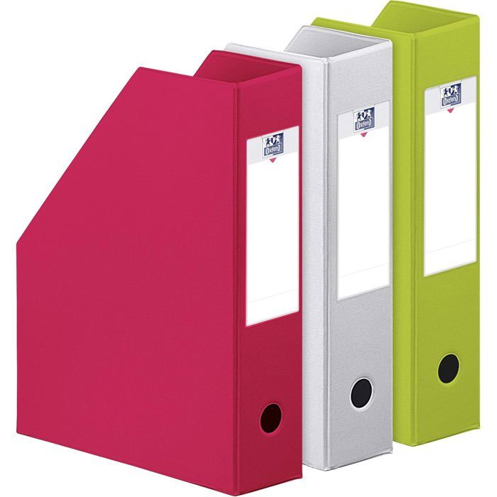 Porte-revues - ELBA - Tonic - Lot de 3 - PVC - Rouge/Vert/Jaune - Dos 7