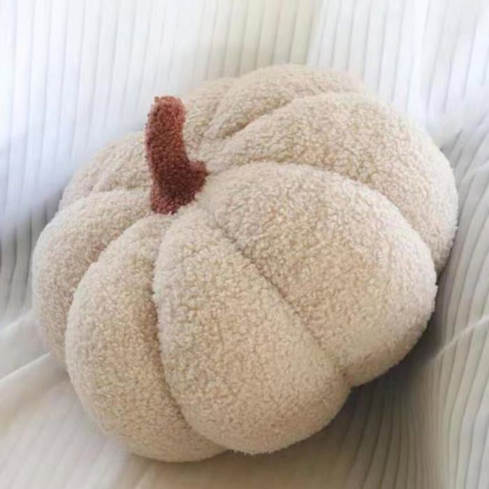 Coussin citrouille coussin décoratif 3D citrouille coussin décoratif dautomne pour la chambre à coucher (Noël Halloween) 20 cm