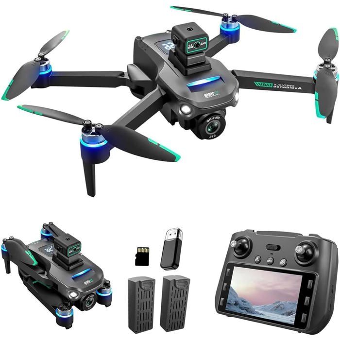 Drone avec caméra 8K - TURBIX - D35 - Pliable - Retour automatique GPS