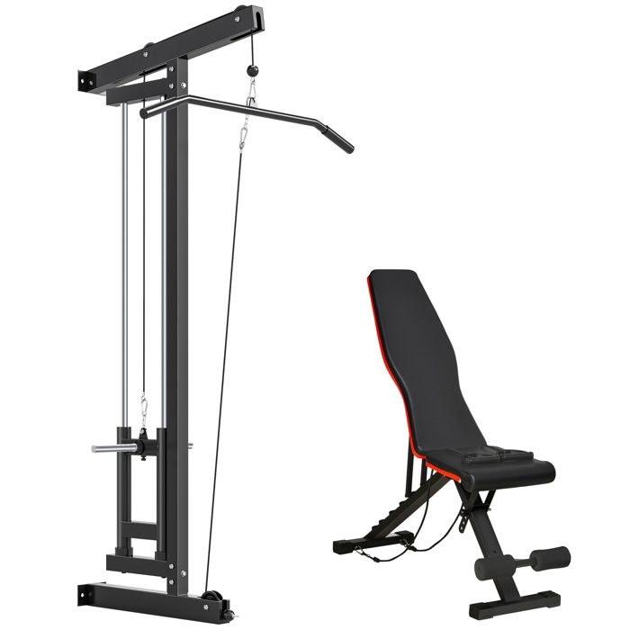 Station musculation murales avec banc de musculation - SPORTNOW -