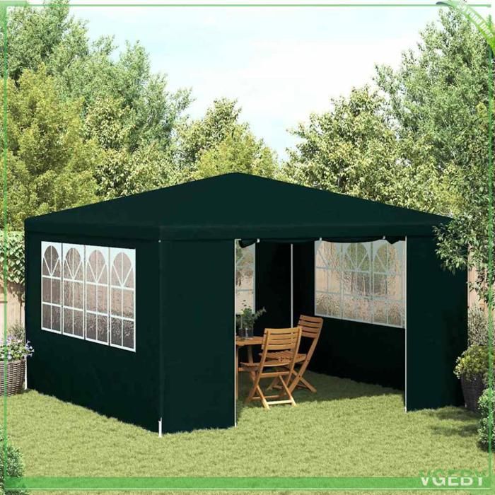 Tente de réception - FAFEICY - 48536 - 4x4 m - Vert - 90 g/m² PE