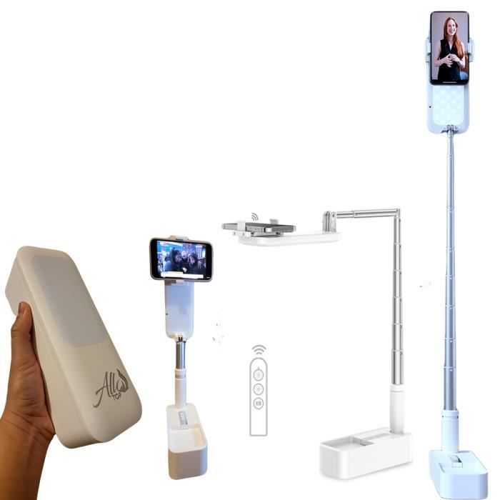 Trépied Support de téléphone pliable 125cm pour selfie, vidéo