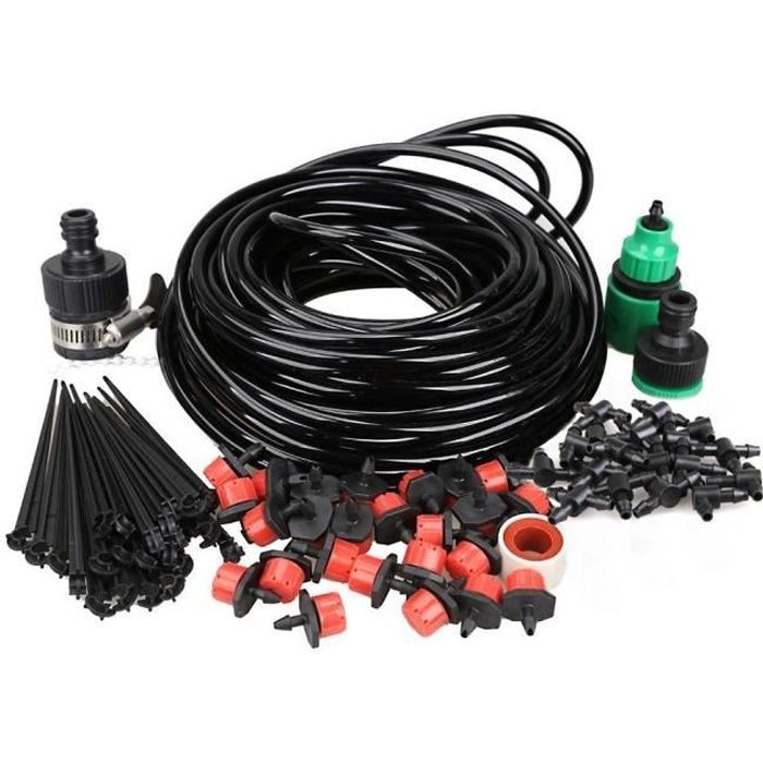 Kit d'irrigation pour l'irrigation des plantes systeme du distributeur d'eau compte-gouttes(20M)