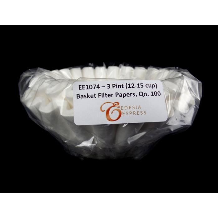 EDESIA ESPRESS - Filtres à Café Coniques En Papier Non Blanchi - Taille 4 - Lot De 500
