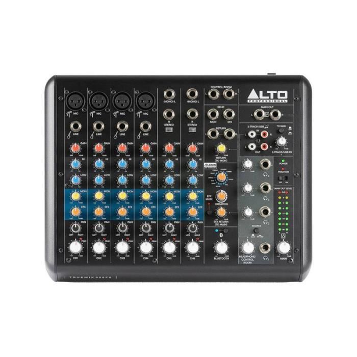 Alto Professional TRUEMIX800FX - Table de mixage 8 canaux avec effets, USB et Bluetooth