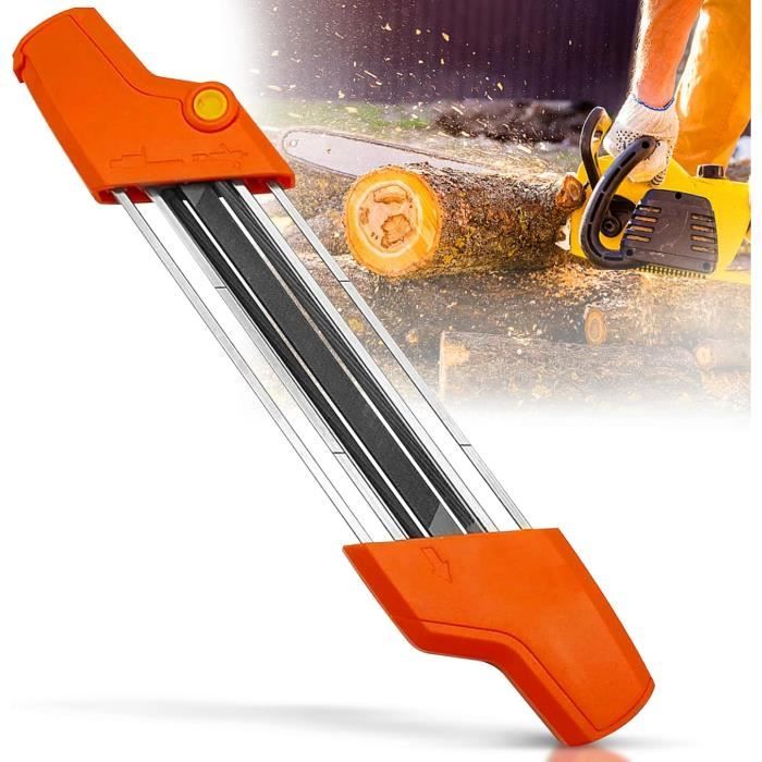 Affûteuse de Tronçonneuse 2 en 1 Affuteur Chaine Tronçonneuse Travail du Bois Outil daffûtage de Chaîne de Tronçonneuse
