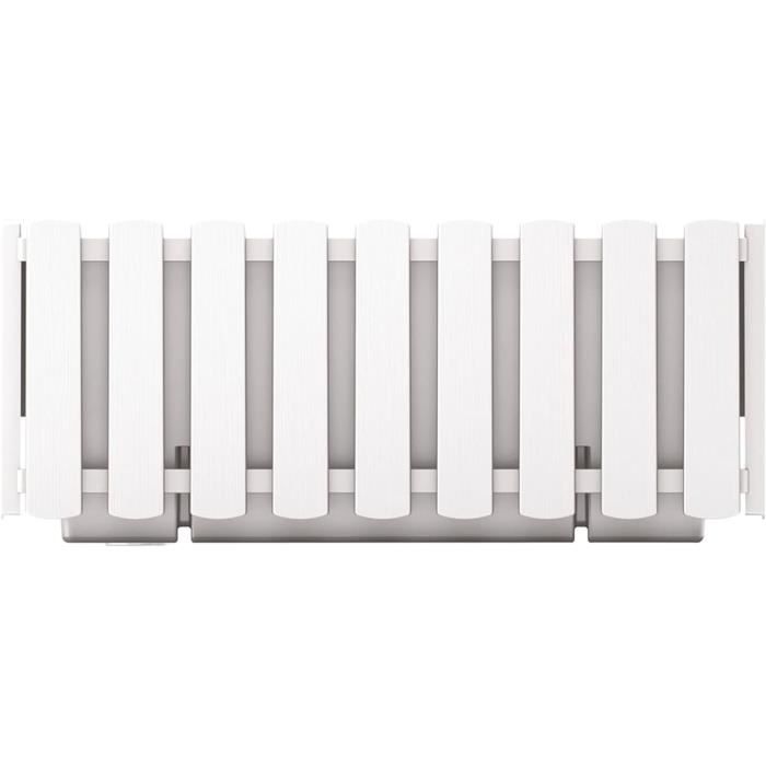 Jardinière Prosperplast Furu Square Low DFS240-S449 - blanc - 7,5l
