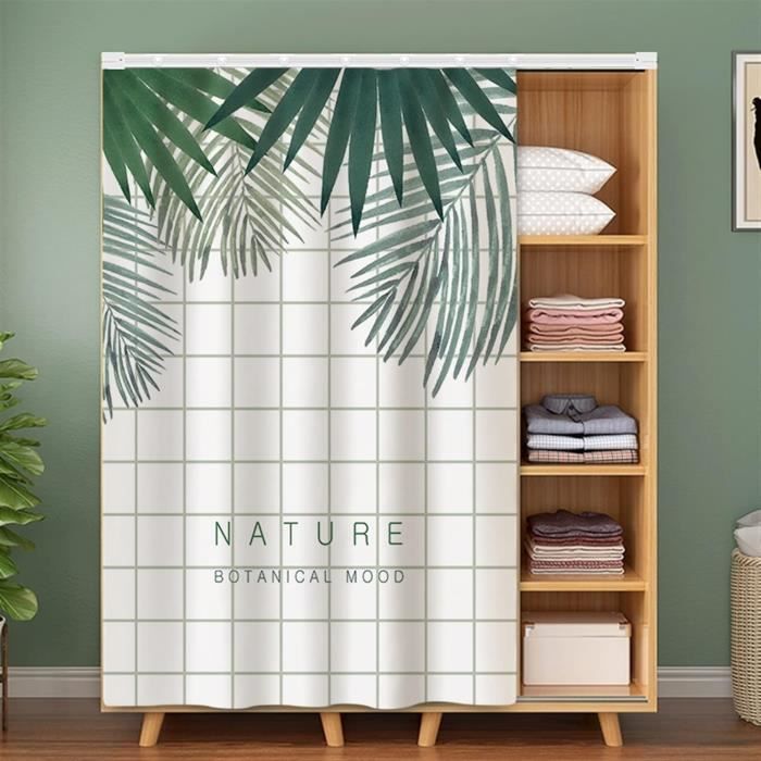 Odot Rideau Cuisine Anti-Poussière Couleur Unie, Rideaux Courts Sans