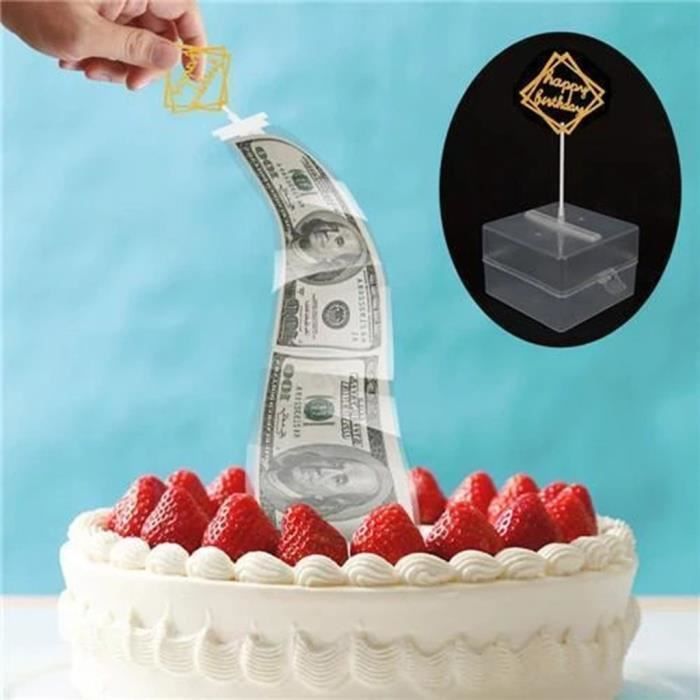 Gateau Atm Joyeux Anniversaire Cake Topper Tirelire Gateau Drole Atm Joyeux Anniversaire Outils De Jardin Geekoko 3671 Cdiscount Jardin