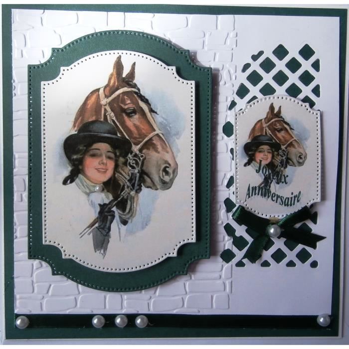 Carte Porte Billet Anniversaire Cheval Fille Cdiscount Beaux Arts Et Loisirs Creatifs